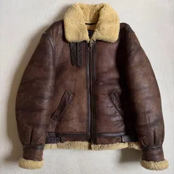 Schott B-3 플라이트 자켓 양가죽 브라운 38