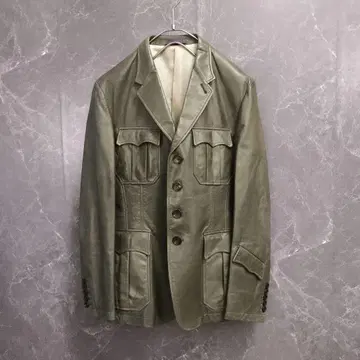 Paul Smith Collection 올리브 그린 가죽 자켓