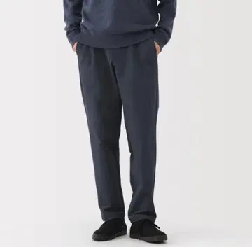 무인양품 방풍 속기모 스트레치 테이퍼드 팬츠