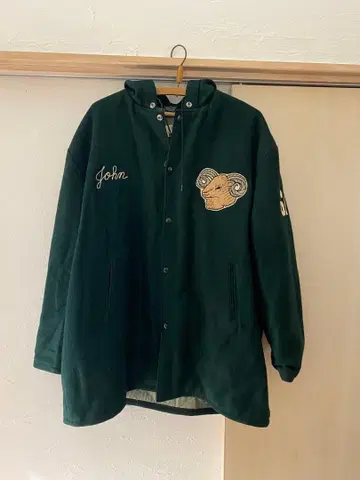 빈티지 60년대 롱 스타디움 자켓 울 XL 바시티 2XL 상당