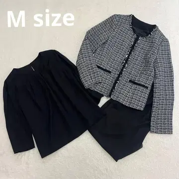 새상품급 Ranan 트위드 셋업 3세트 노카라 세레모니