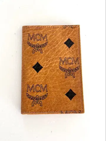 MCM 에무시엠 패스 케이스 카드 케이스 비세토스 패턴 브라운