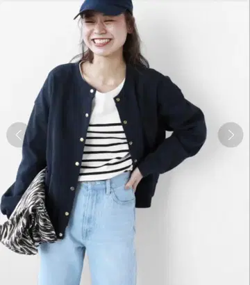 JOURNAL STANDARD 코튼 플라이스 컴팩트 가디건