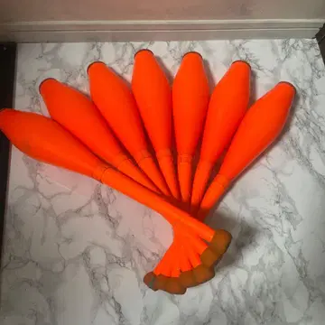 오렌지 컬러 저글링 클럽 7개 세트