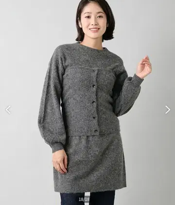 [VERSEAU(베르소)] 뷔스티에 포함 알파카 니트 원피스