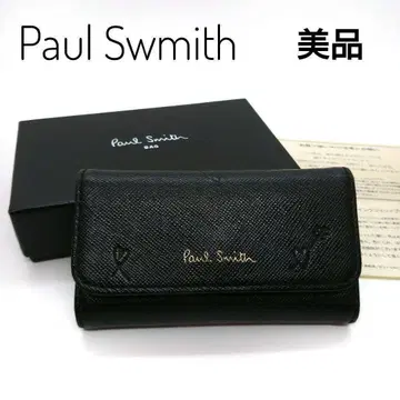 [새상품급] paul smith 폴스미스 키케이스 하트 블랙 블랙