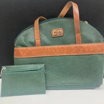 FILA 그린 숄더백 파우치 포함