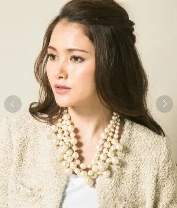 [ 23구 ] 코튼 펄 목걸이 미사용