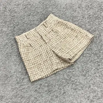 SunaUna 수나우나 트위드 숏팬츠 베이지 일본제(34)