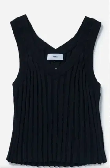 [ HYKE ] 하이크 와이드 리브 뷔스티에 베스트 니트 새상품급