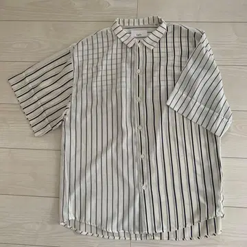 Lui's 스트라이프 반팔 셔츠 남성용 S 사이즈
