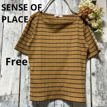 a207. 센스 오브 플레이스 / 브라운 풀오버 상의 성숙/러블리!