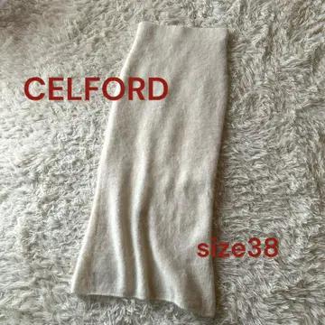 셀포드 니트 롱 스커트 M 38