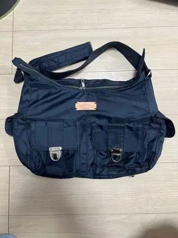 블랙 나일론 숄더백