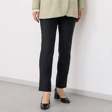 피투 속기모 스트레이트 팬츠 L 블랙 흡습 발열 인심 72