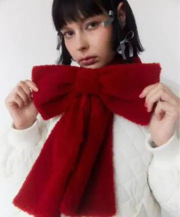 Candy Stripper BOA RIBBON MUFFLER 레드
