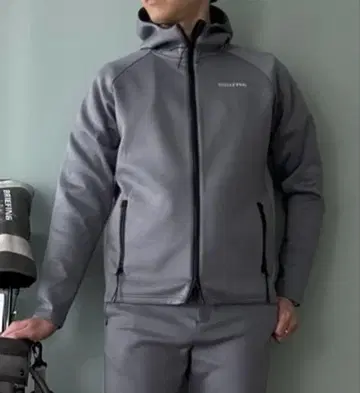 3D 로고 스트레치 저리 지퍼 후드티 S