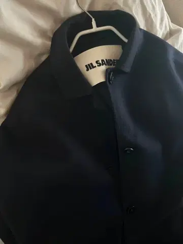 다크 네이비 캐시미어 롱 코트