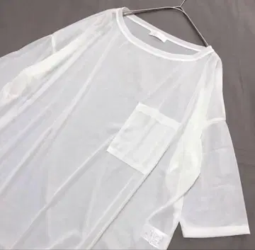 리브 드로와 시어 빅 포켓 블라우스