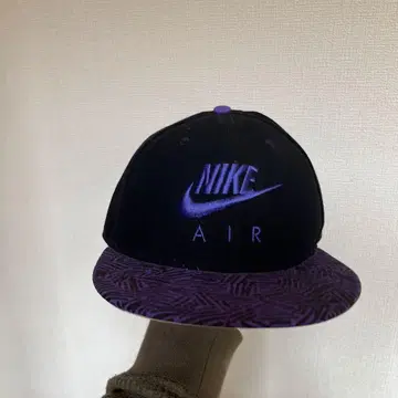 나이키 에어 로고 캡 블랙 퍼플