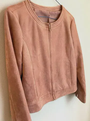 에코 스웨이드 크루넥 지퍼 블루종 L 사이즈 VIS