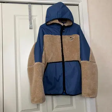 Puma 플리스 자켓 S 파랑 베이지