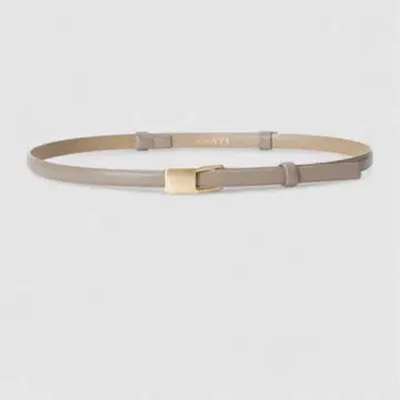 ANAYI 플레이트 버클 슬라이드 벨트 베이지