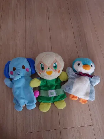 퍼펫 파란 코끼리 멜론빵나짱 펭귄