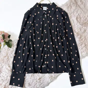 미사용급 폴스미스 2024 드레이프감 도트 저지 티셔츠 셔츠 M