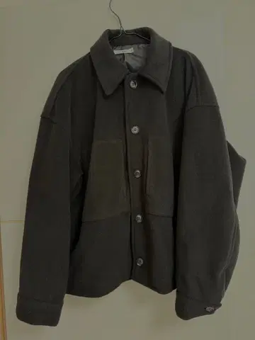 WEGO 니트 멜톤 숏 블루종 울 아우터 울 자켓