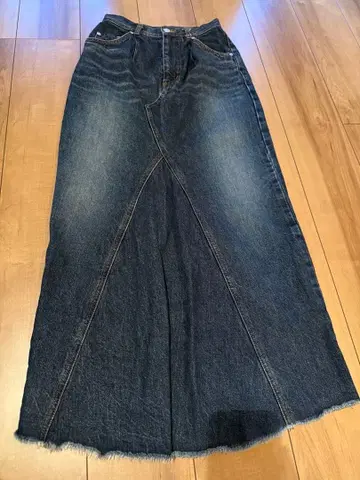 로렌 데님 스커트