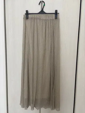 LEPSIM 라메 믹스 롱 스커트