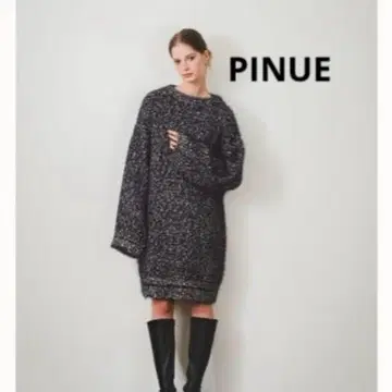 [ 새상품 PINUE ] MIX얀 니트 원피스