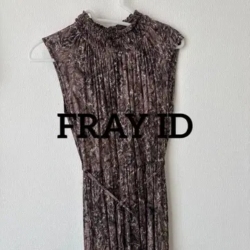 프레이 아이디 베이지 브라운 원피스