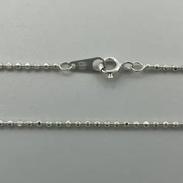 ITALY 실버 925 컷 볼 체인 45cm ALPHA STAR