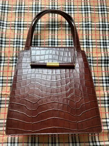 하나이유키코 악어 무늬 천연 가죽 새상품 백