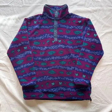 엘엘빈 풀오버 플리스 스냅T 구제 빈티지