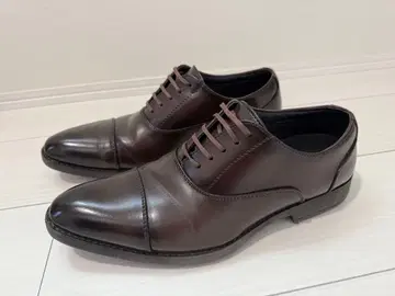 다크 브라운 가죽 레이스업 슈즈 남성용 27cm
