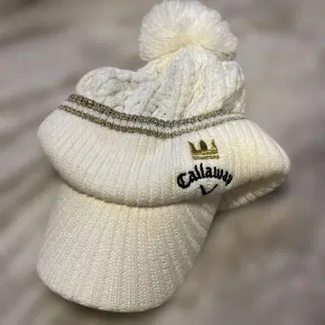 캘러웨이 니트 모자 프리 사이즈 화이트