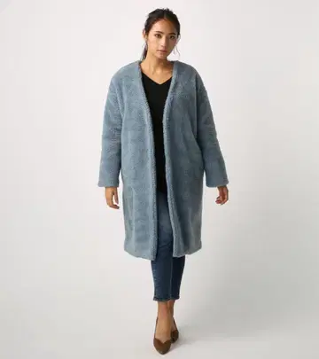 AZUL by MOUSSY 그레이 롱 코트 M