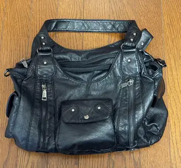 XU 2way coating pocket shoulder bag