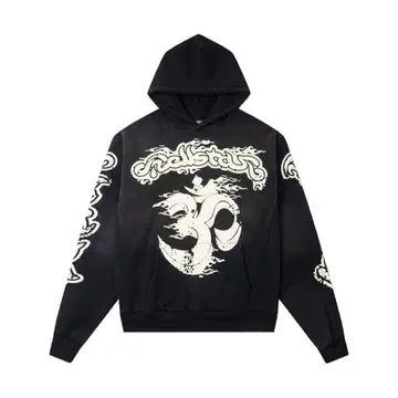 Hellstar Yoga Hoodie 블랙 남성용 후드티 L