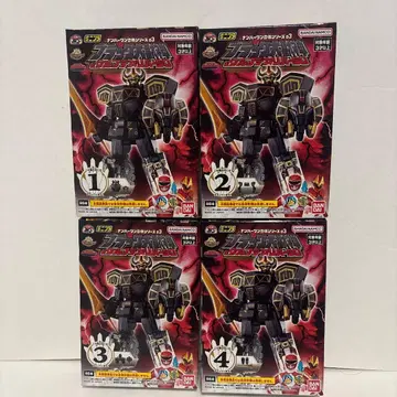 미니프라 [ 블랙 대수신 1234 세트 ] 넘버원 전대 고쥬우쟈