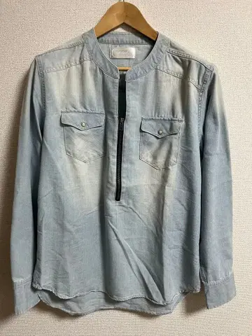 HIBECK 라이트 블루 데님 셔츠