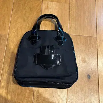 새상품급 TILA MARCH 나일론 에나멜 토트 블랙 숄더 포함 2way