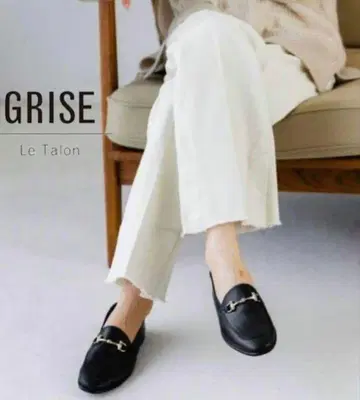 GRISE 루탈론 블랙 비트 로퍼 23.5cm 새상품 블랙