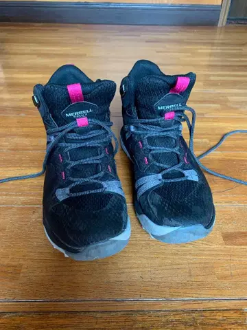 MERRELL FLY 하이컷 신발 블랙/핑크