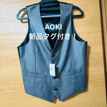 AOKI LES MUES 그레이 수트 베스트