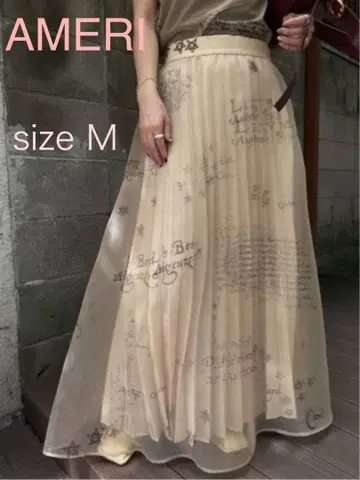 [ AMERI ] HOROSCOPE SHEER PLEATS SKIRT