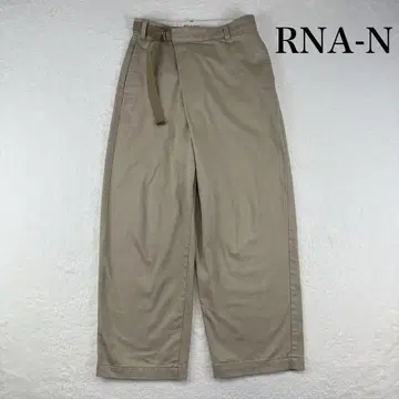 RNA-N 와이드 치노 팬츠 벨트 베이지 S 루즈 변형 개성적